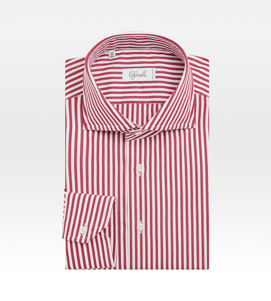 Chemise rayé rouge et blanche