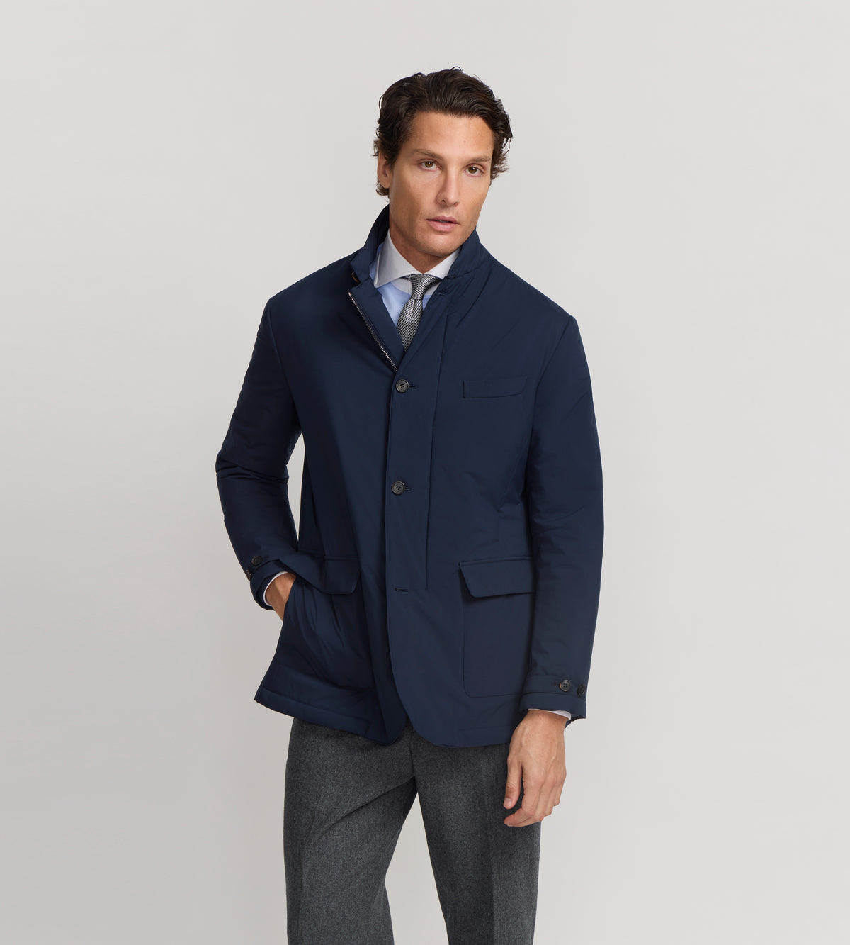 Veste déperlante en tissu technique