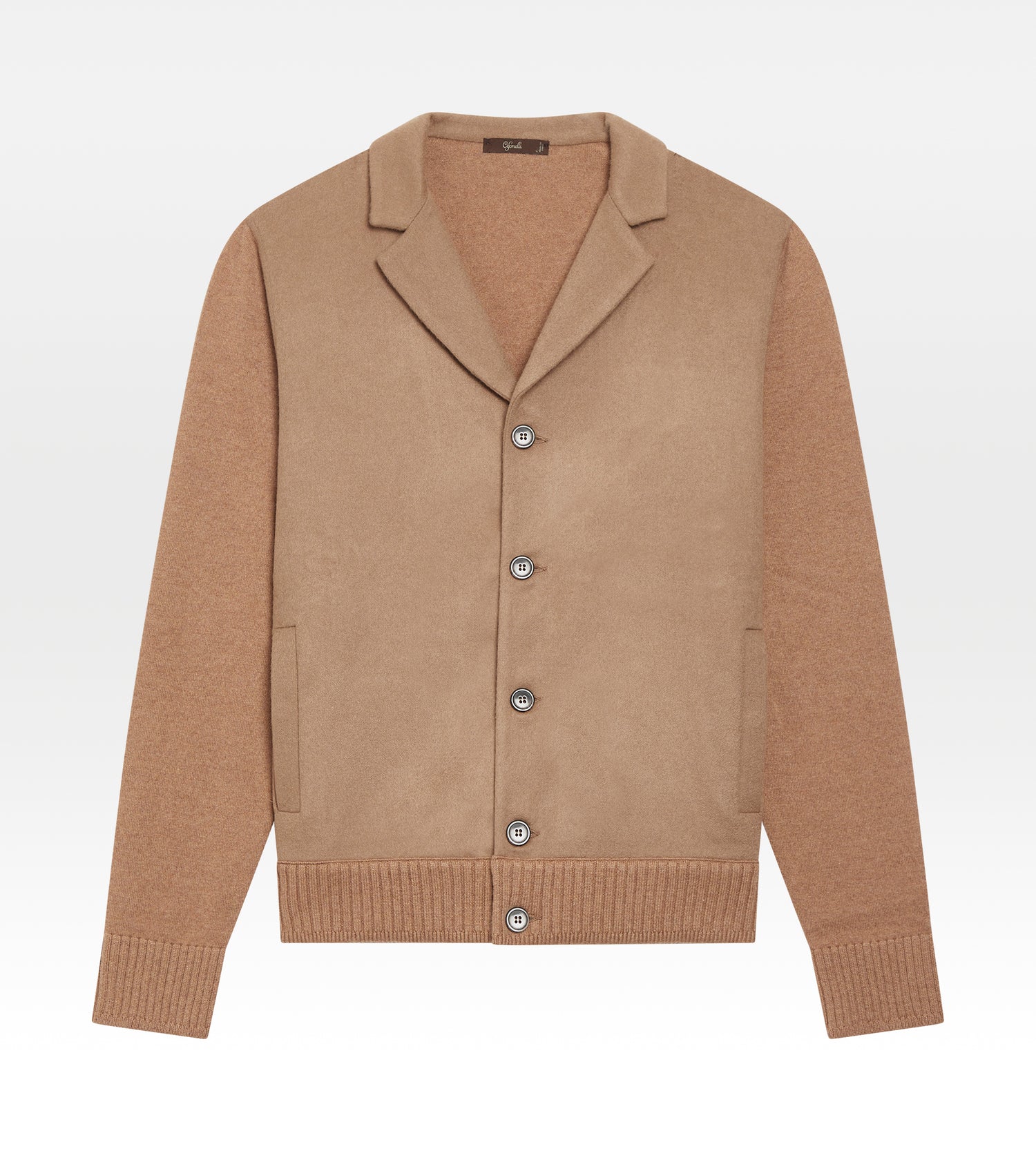 Cardigan en cachemire camel