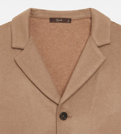 Cardigan en cachemire camel