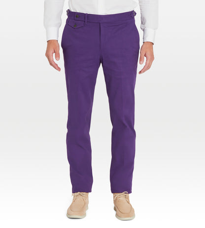 Pantalon en coton violet