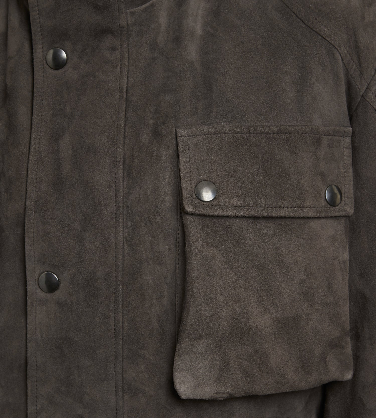 Veste saharienne en cuir marron