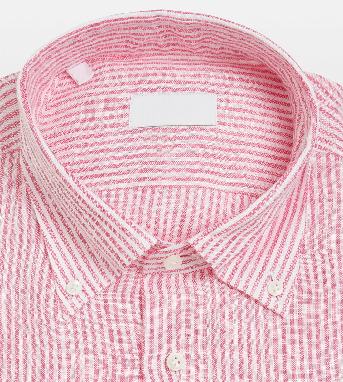 Pink & white linen shirt