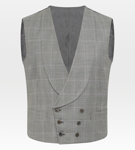 Costume 3 pièces Prince de Galles gris