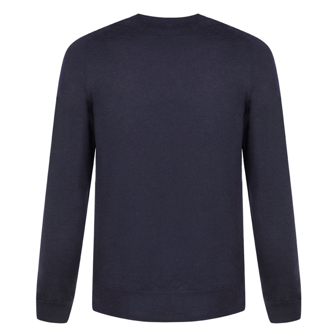 Pull col V en cachemire & soie bleu marine