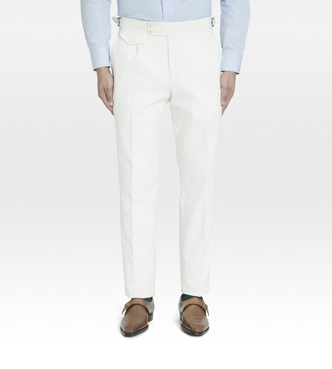 Pantalon en coton blanc