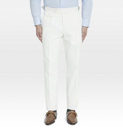 Pantalon en coton blanc