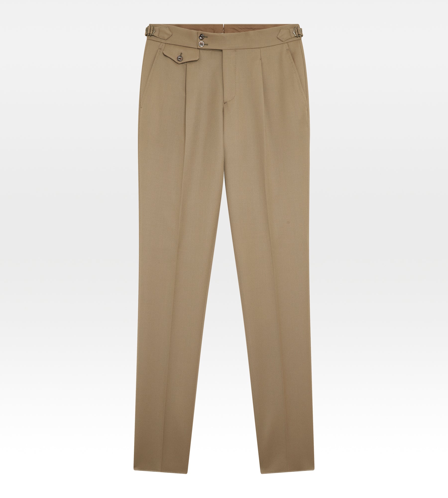 Pantalon en coton beige/camel