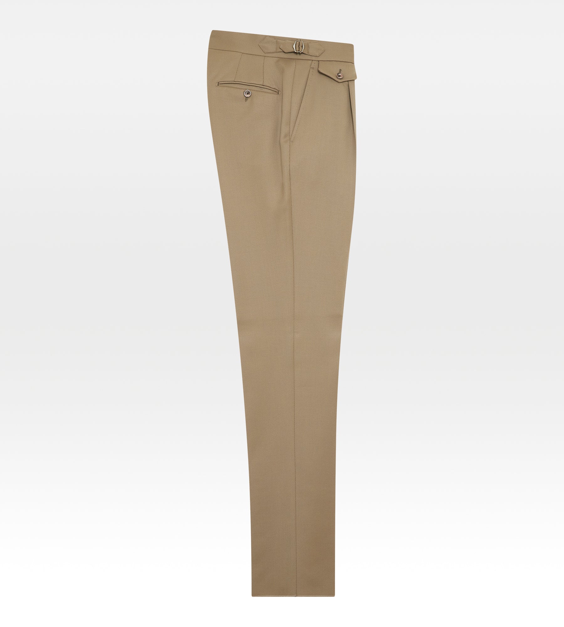 Pantalon en coton beige/camel