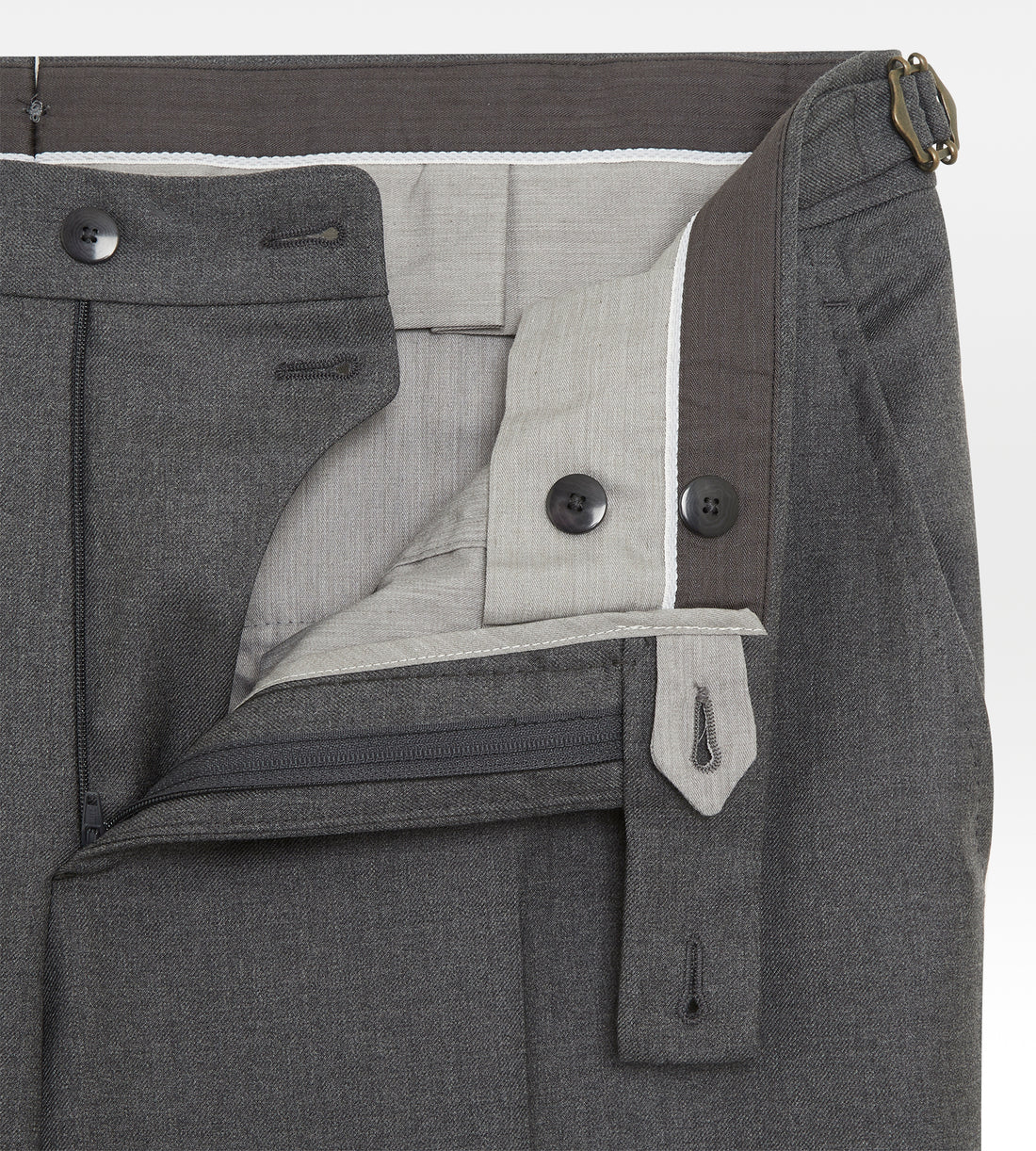 Pantalon en laine gris foncé