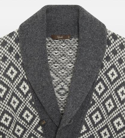 Cardigan en laine &amp; cachemire gris