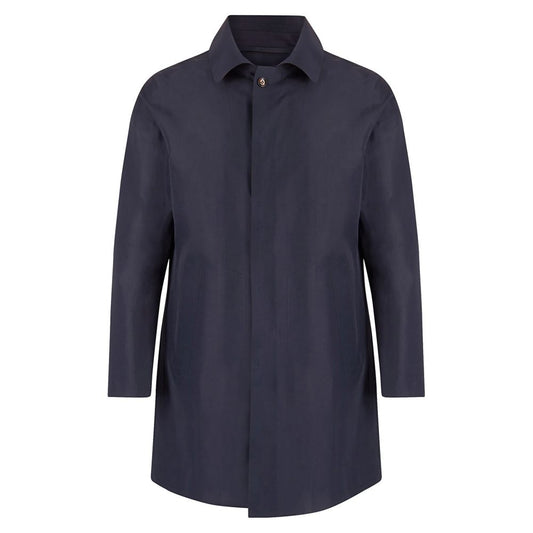 Trench "laser cut" bleu marine