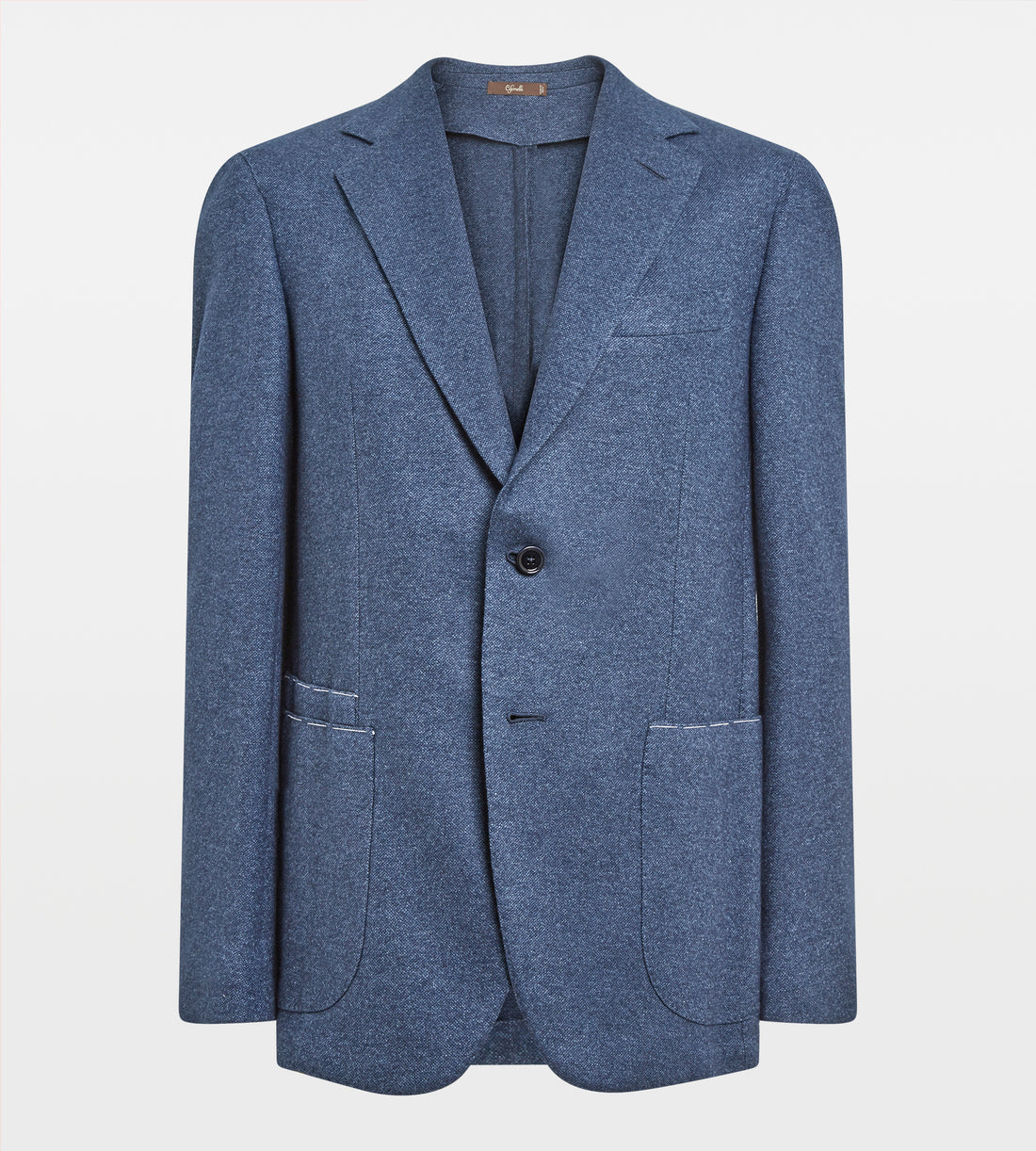 Veste bleue en jersey de soie & cachemire